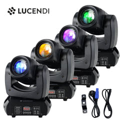 Lucendi BEAM100 moving head, set de 4 uds. y case