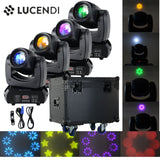 Lucendi BEAM100 moving head, set de 4 uds. y case