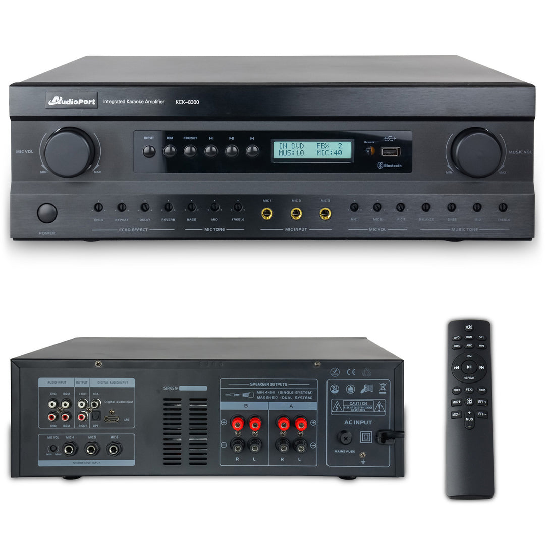 Amplificador Audioport KC8300 2 x 300 W con DSP
