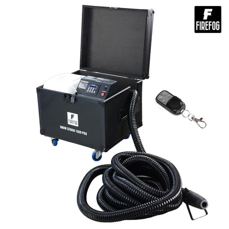 Máquina de nieve Firefog Snow Storm 1500 Pro de 1500 W en flightcase