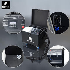 Máquina de nieve Firefog Snow Storm 1500 Pro de 1500 W en flightcase