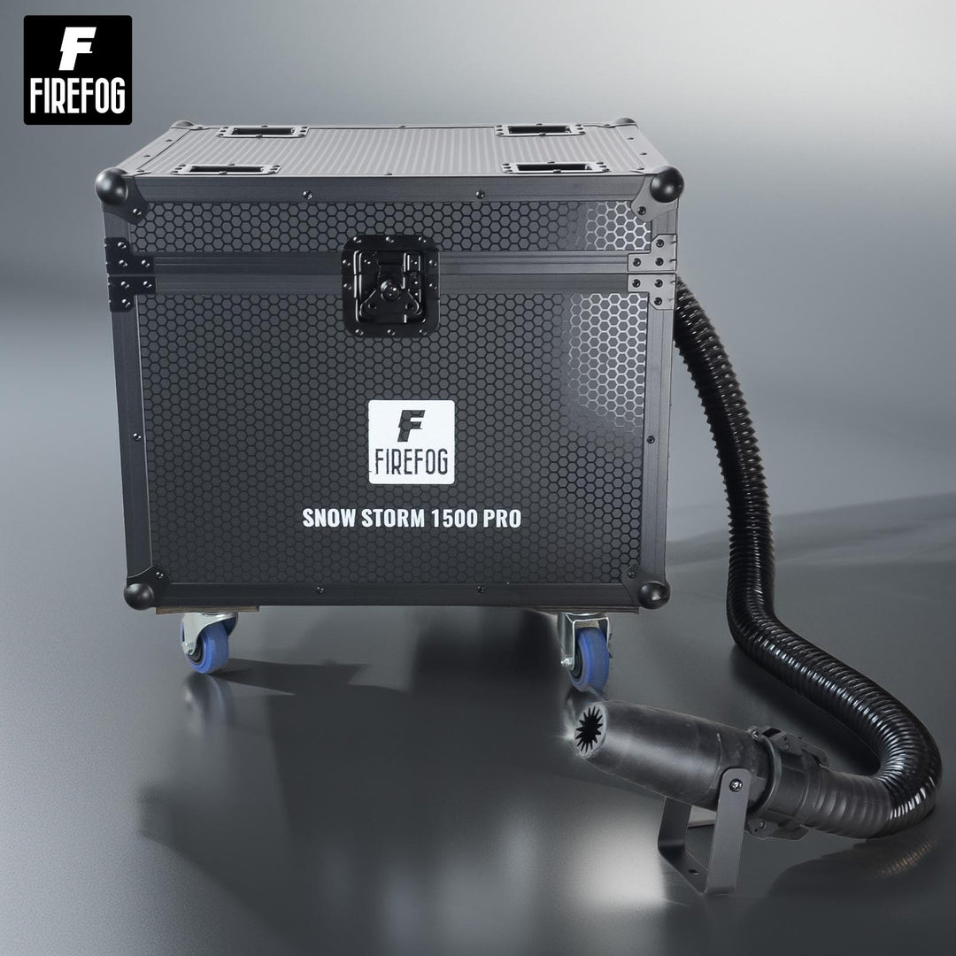 Máquina de nieve Firefog Snow Storm 1500 Pro de 1500 W en flightcase