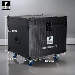 Máquina de nieve Firefog Snow Storm 1500 Pro de 1500 W en flightcase