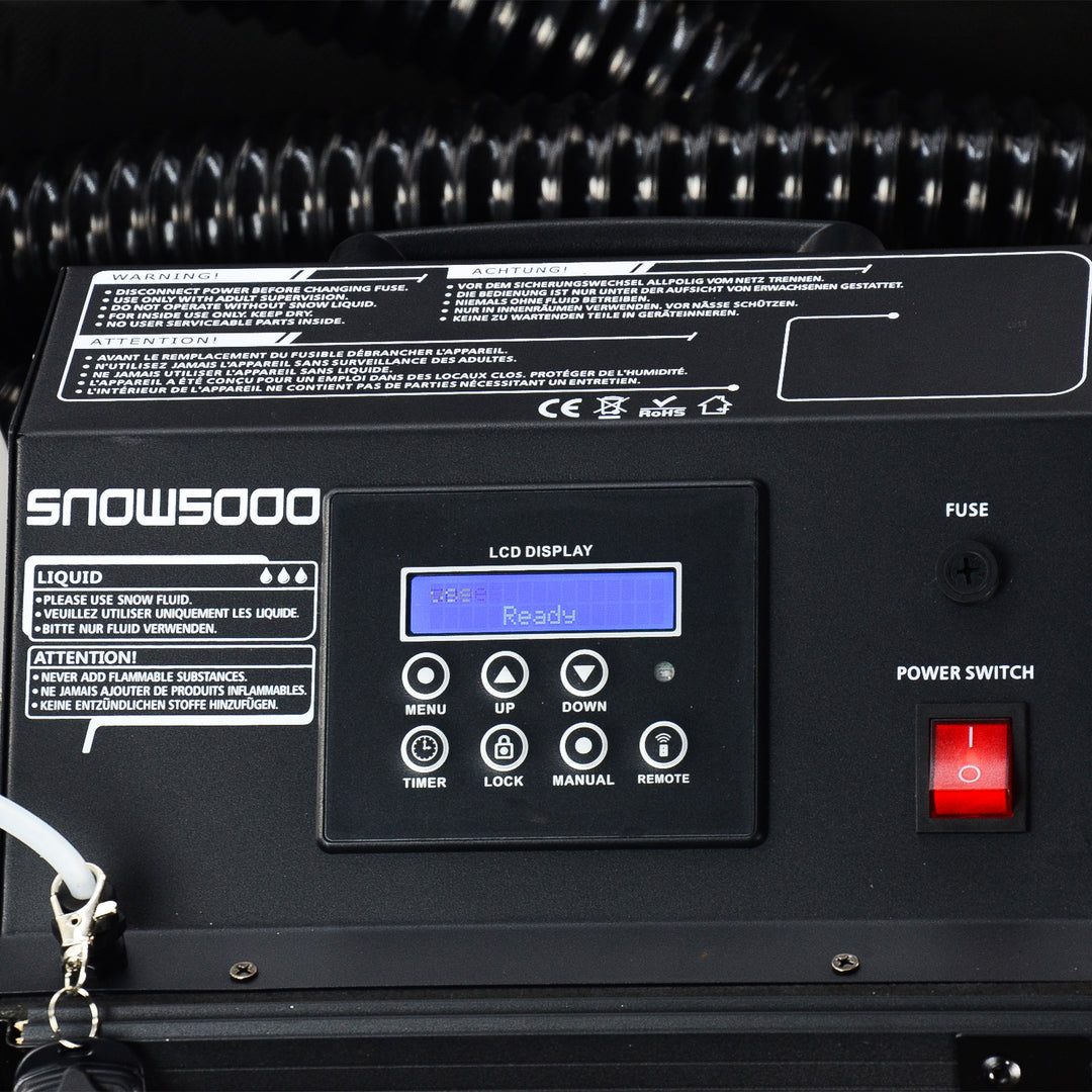 Máquina de nieve Firefog Snow Storm 1500 Pro de 1500 W en flightcase