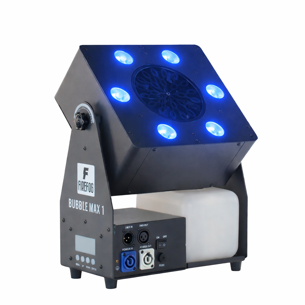 Firefog Bubble Max 1 máquina de burbujas con LED, DMX y mando a distancia