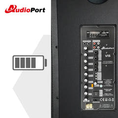 Audioport V15 altavoz activo portátil de 500 W con 2 micrófonos