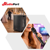 Audioport V15 altavoz activo portátil de 500 W con 2 micrófonos
