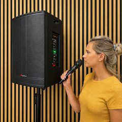 Audioport V15 altavoz activo portátil de 500 W con 2 micrófonos