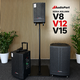 Audioport V15 altavoz activo portátil de 500 W con 2 micrófonos