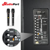 Audioport V15 altavoz activo portátil de 500 W con 2 micrófonos