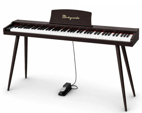 Mielczewski Virelai digitalpiano con patas, marrón oscuro