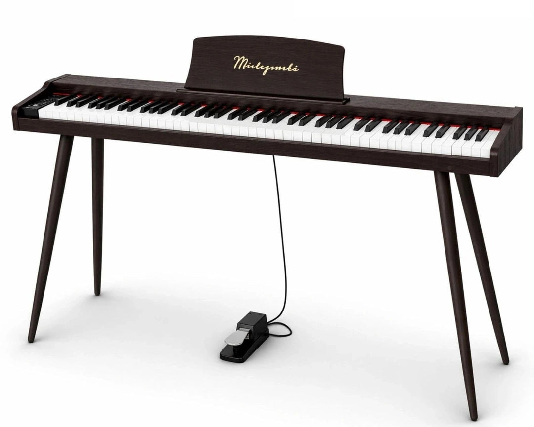 Mielczewski Virelai digitalpiano con patas, marrón oscuro