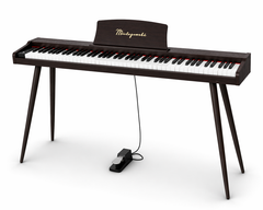 Mielczewski Virelai digitalpiano con patas, marrón oscuro