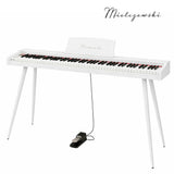 Piano digital Mielczewski Virelai con patas, blanco