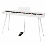 Piano digital Mielczewski Virelai con patas, blanco