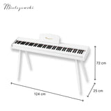 Mielczewski Canzonetta digitalpiano con patas, blanco