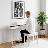 Mielczewski Canzonetta digitalpiano con patas, blanco