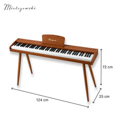 Mielczewski Canzonetta digitalpiano con patas, caoba clara