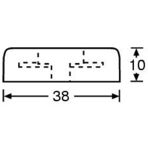 Pata de goma 38 x 10 mm