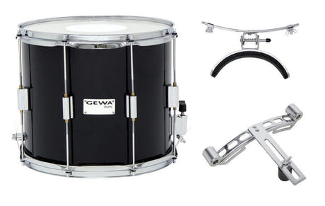 GEWA tambor de desfile 14" x 10", abedul laminado negro
