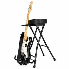 Hardman SB207 reposapiés para guitarra con reposapiés y soporte para guitarra.