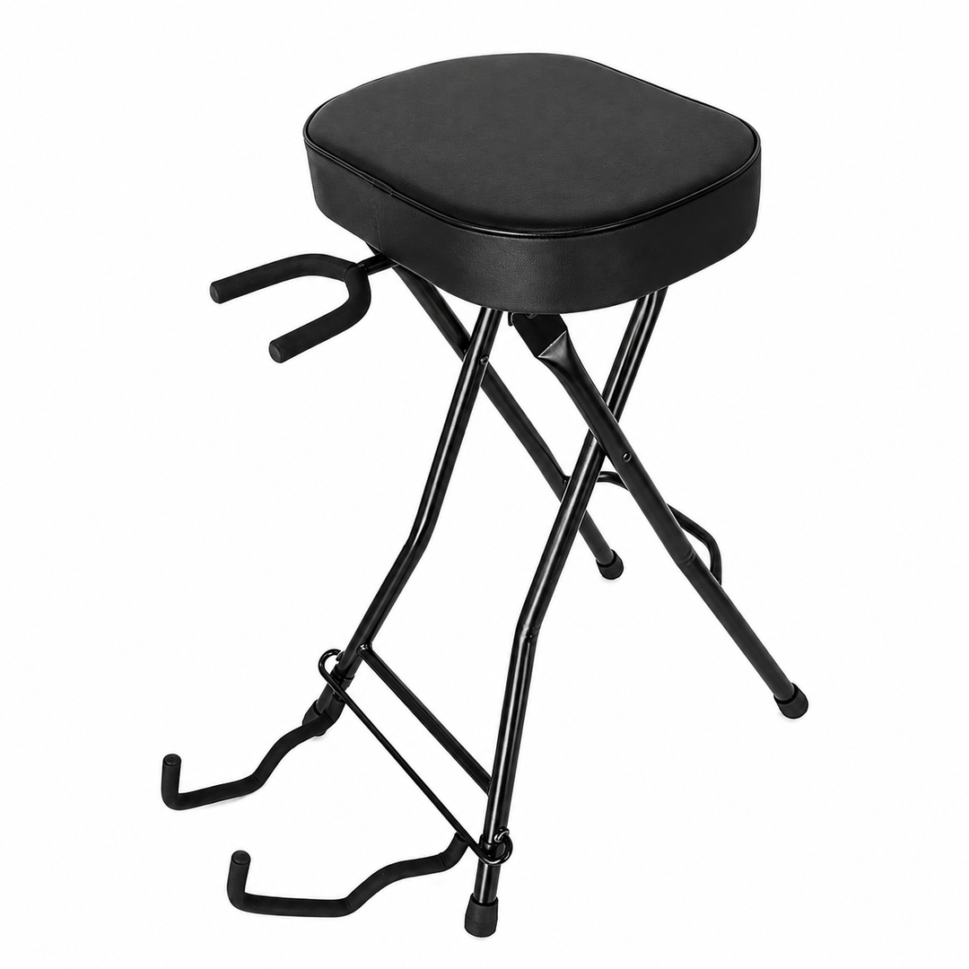 Hardman SB207 reposapiés para guitarra con reposapiés y soporte para guitarra.