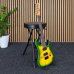 Hardman SB207 reposapiés para guitarra con reposapiés y soporte para guitarra.