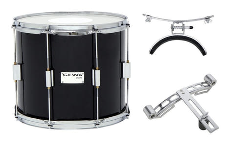 GEWA tambor tenor 14" x 12", abedul laminado negro, sin bordón