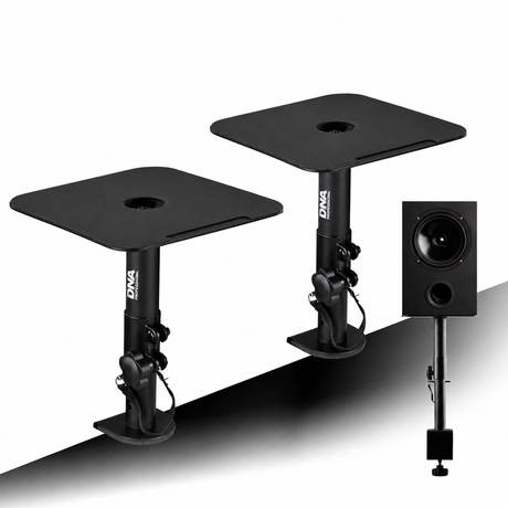 Soportes para monitores de estudio con abrazadera de mesa (2 uds.)