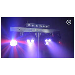 LIGHT4ME T-BAR LED PAR BOLA DE FLORES LÁSER UV STROBE iluminación de discoteca multiefecto