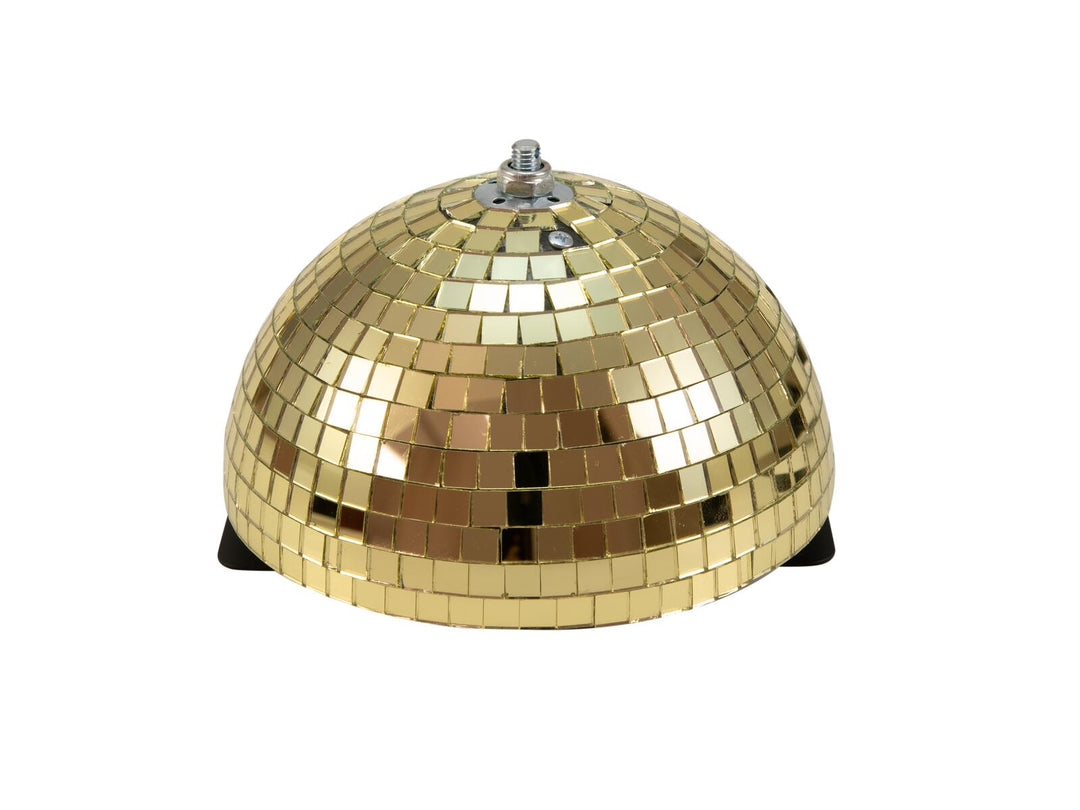 EUROLITE Bola de espejos Half Mirror Ball 20cm dorada motorizada