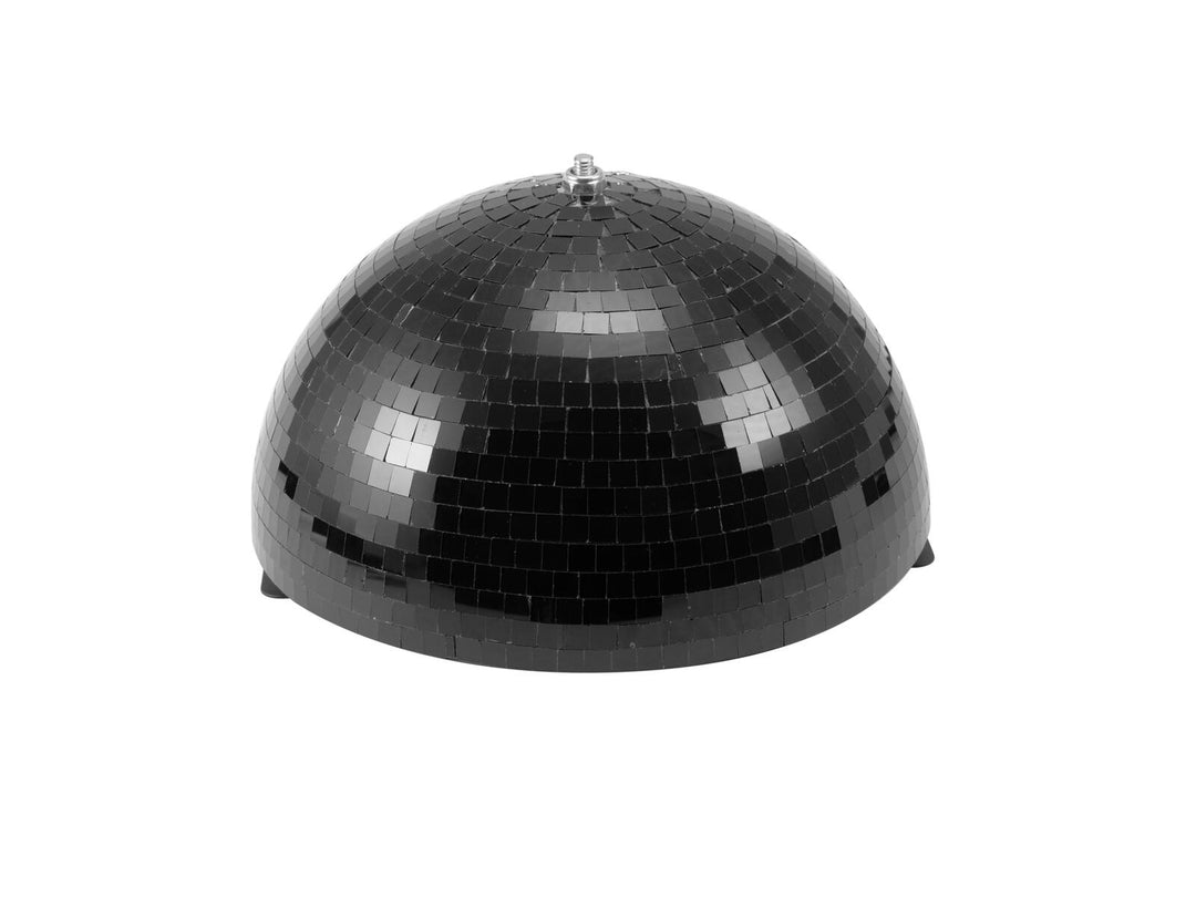EUROLITE Bola de espejo semicircular 30cm negra motorizada