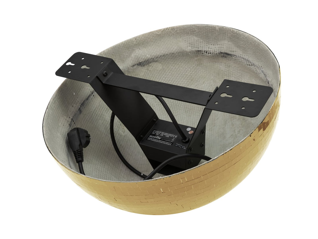 EUROLITE Media Espejo de Bola 40 cm dorado motorizado