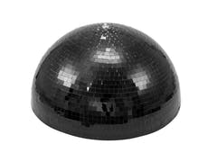 EUROLITE Bola de espejos semicircular 40cm black motorizada