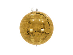 EUROLITE Set bola de espejos dorada de 30cm con stand y cover para trípode negro