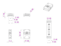EUROLITE LED Tira flexible con conector de 5 pines 12 mm