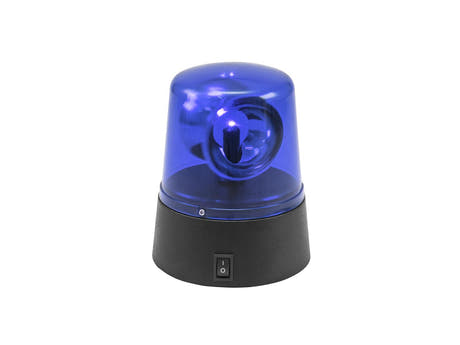 EUROLITE LED Mini Baliza policial azul USB/Batería