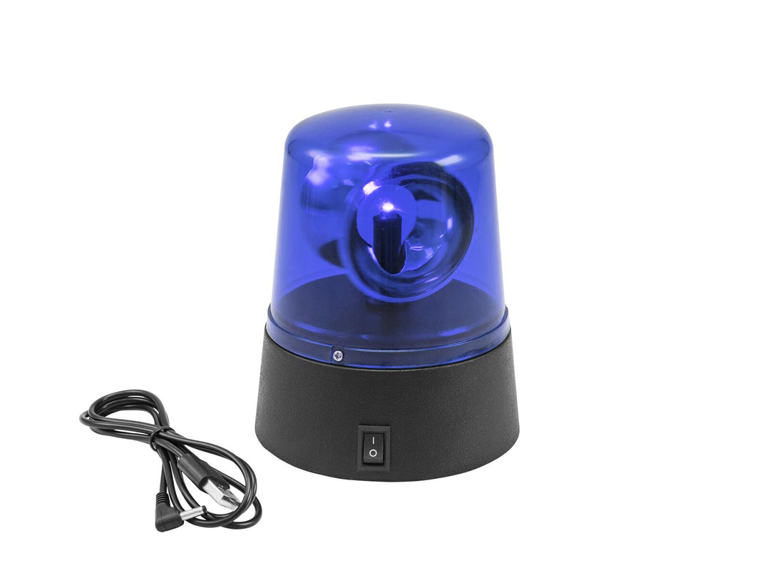 EUROLITE LED Mini Baliza policial azul USB/Batería