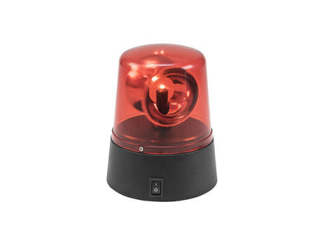 EUROLITE LED Mini Baliza policial roja USB/Batería