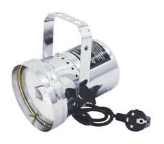 EUROLITE T-36 Pinspot con enchufe, plateado