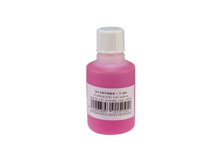 EUROLITE tinta UV-activa para sellos, rojo transparente, 50ml