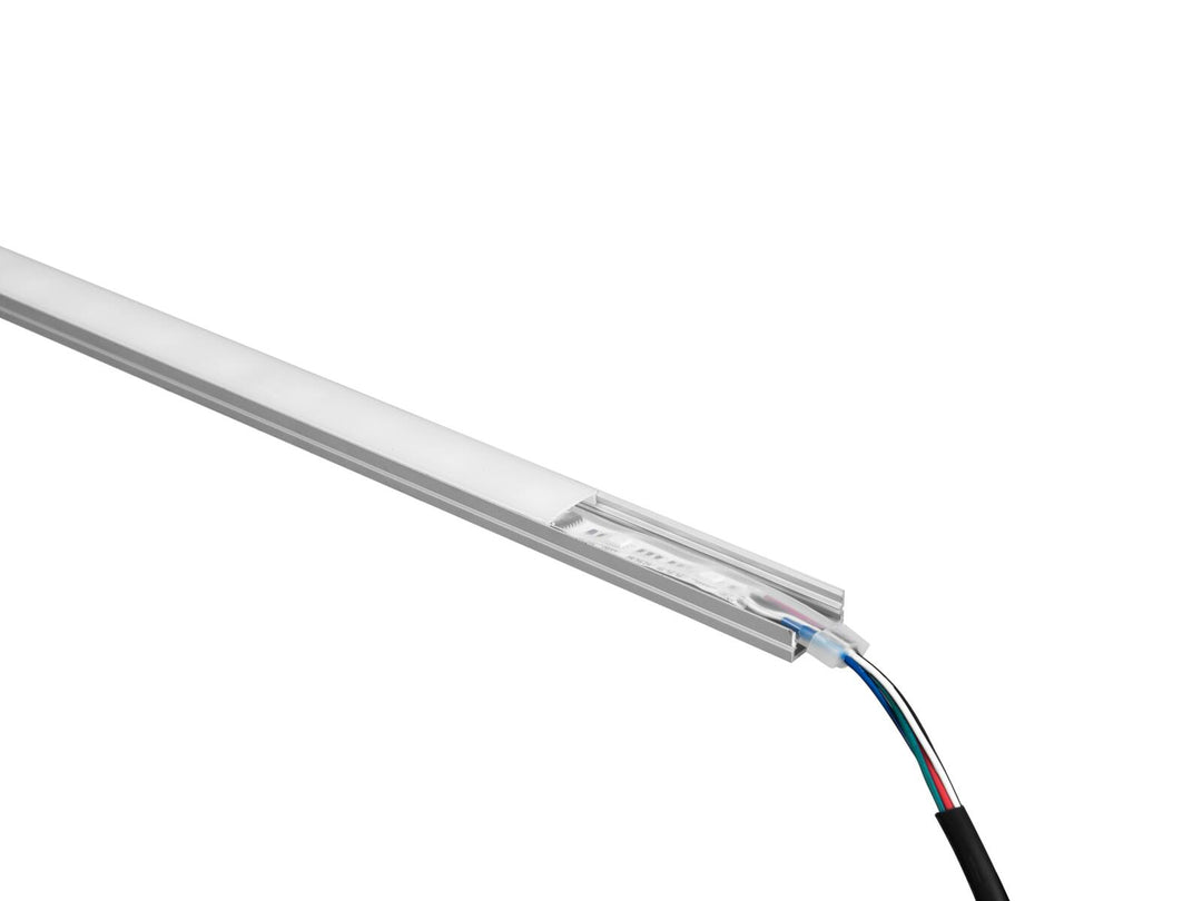 EUROLITE perfil en U de 20mm para tira LED plateado 2m