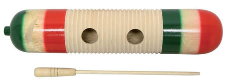 Güiro GEWA Club Salsa de madera, 33 cm, con rascador