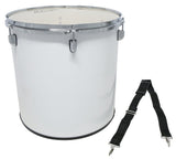 Basix surdo 16" x 16", blanco, con correa de transporte