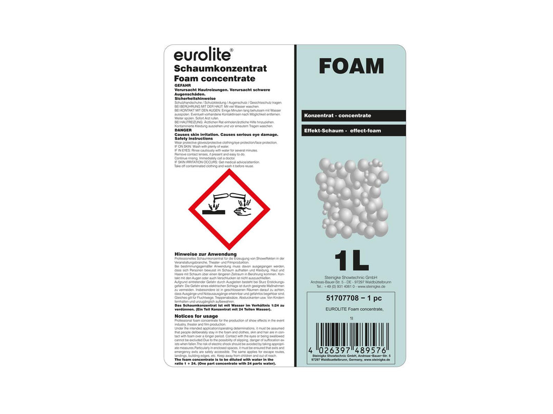 EUROLITE Concentrado de espuma, 1l