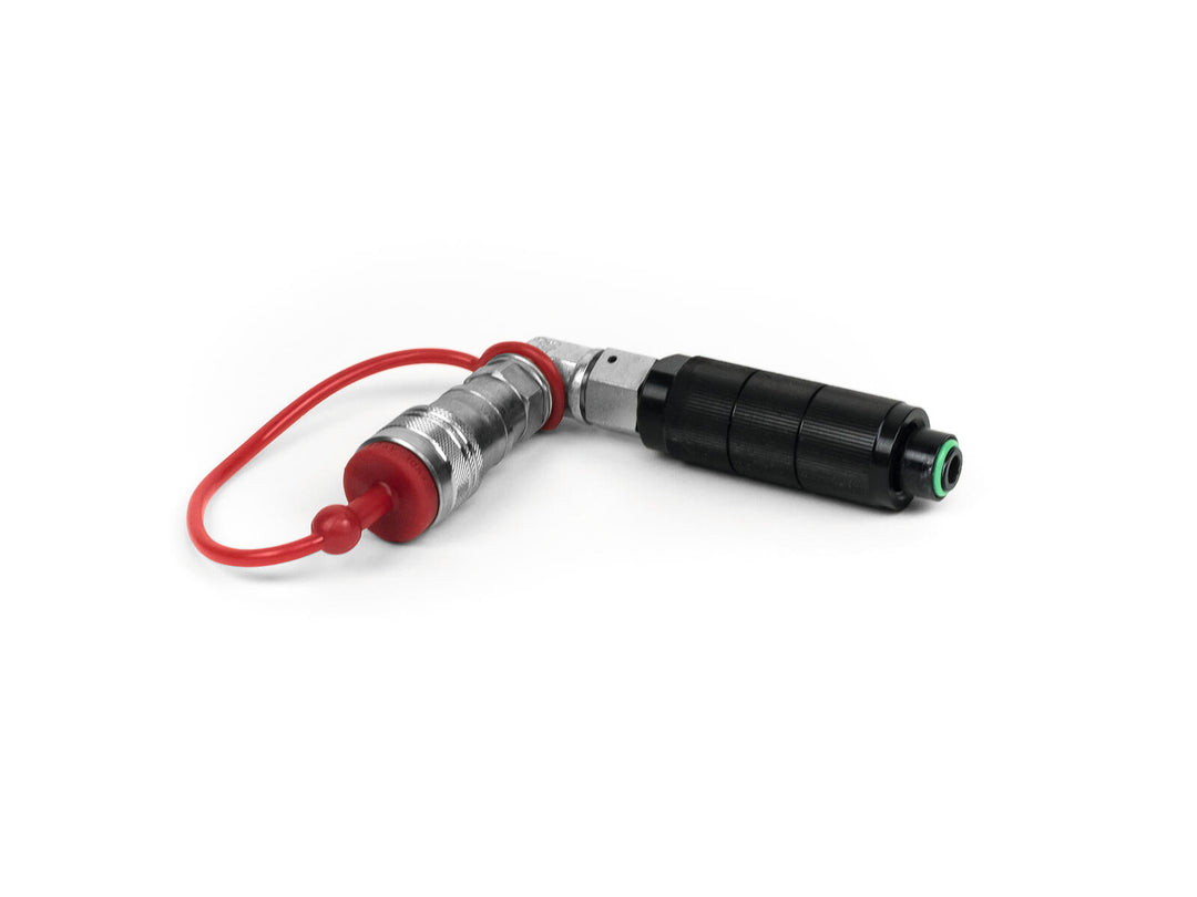 TCM FX Botella de CO2 a manguera Conector rápido de 90 grados