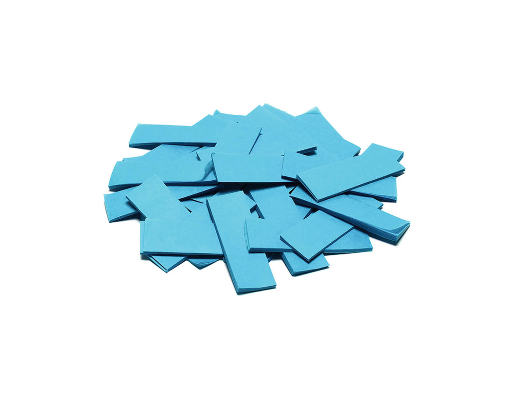 TCM FX Slowfall Confetti rectangular 55x18mm, azul claro, 1kg