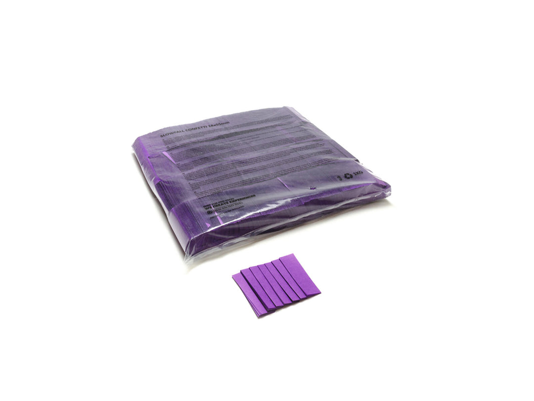 TCM FX Confeti rectangular Slowfall de 55x18mm, morado, 1kg