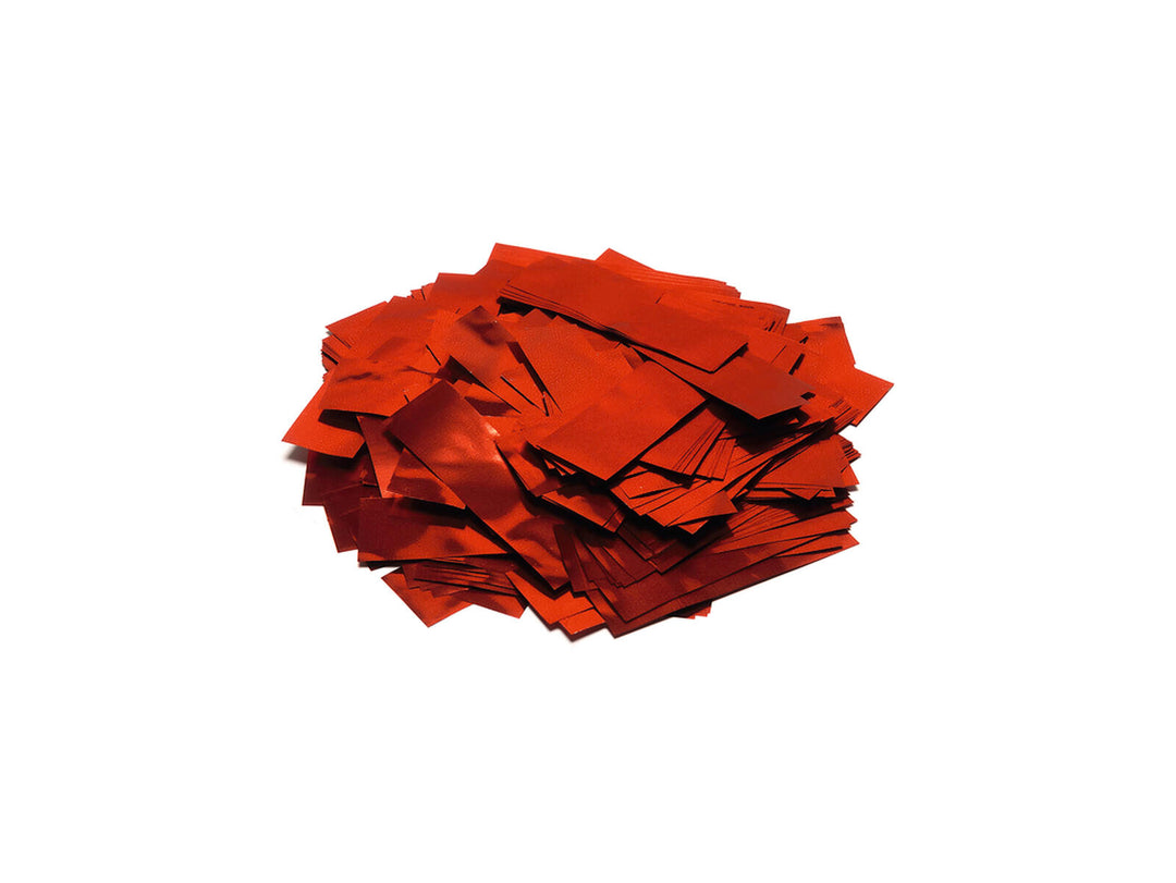 TCM FX Confeti metálico rectangular 55x18mm, rojo, 1kg