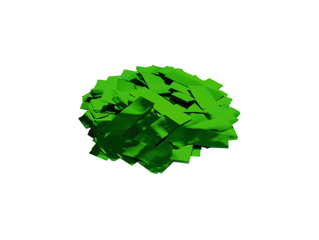 TCM FX Confeti metálico rectangular 55x18mm, verde, 1kg